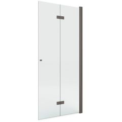 New Trendy New Soleo Gunmetal Brushed K5796 ścianka prysznicowa walk-in 100 cm gunmetal szczotkowany/szkło przezroczyste