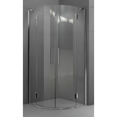 Novellini Modus MODUSR901K kabina prysznicowa 90x90 cm półokrągła chrom połysk/szkło przezroczyste