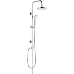 Wenko Uno 70335400 zestaw wannowo-prysznicowy ścienny z deszczownicą chrom