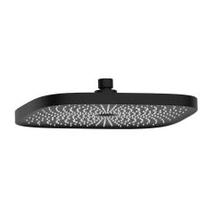 Oltens Vann 37008300 deszczownica 26x26 cm kwadratowa czarny mat
