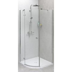 Polysan Fortis Line FL5590L kabina prysznicowa półokrągła 90x90 cm chrom