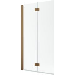 Radaway Nes Brushed Copper PND I 100101109301L parawan nawannowy 110 cm 2-częściowy miedź szczotkowany/szkło przezroczyste