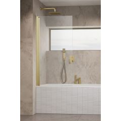 Radaway Nes 6 Brushed Light Gold PNJ 100110809901L parawan nawannowy 80 cm 1-częściowy złoty szczotkowany/szkło przezroczyste