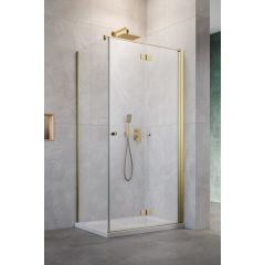 Radaway NES 6 Brushed Gold KDJ B 100251009901R drzwi prysznicowe 100 cm składane złoty szczotkowany/szkło przezroczyste