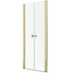 Radaway Nes Gold DWD I 100270800901 drzwi prysznicowe 80 cm uchylne złoty połysk/szkło przezroczyste