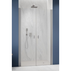 Radaway Nes Brushed Nickel DWD I 100271009101 drzwi prysznicowe 100 cm uchylne nikiel szczotkowany/szkło przezroczyste