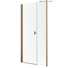Radaway Nes Brushed Copper DWS I 100281009301L drzwi prysznicowe 100 cm uchylne miedź szczotkowany/szkło przezroczyste