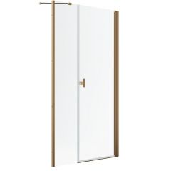 Radaway Nes Brushed Copper DWS I 100281009301R drzwi prysznicowe 100 cm uchylne miedź szczotkowany/szkło przezroczyste