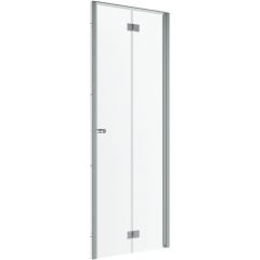 Radaway Nes Brushed Nickiel DWB 100290909101R drzwi prysznicowe 90 cm składane szczotkowany/szkło przezroczyste