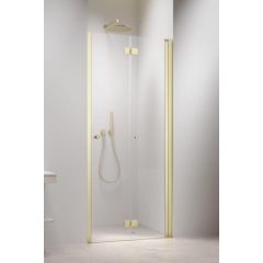 Radaway NES 6 Brushed Light Gold DWB 100290909801R drzwi prysznicowe 90 cm składane złoty szczotkowany/szkło przezroczyste