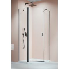 Radaway NES 6 Brushed GunMetal PTJ 100529009201 ścianka prysznicowa cm gunmetal szczotkowany/szkło przezroczyste