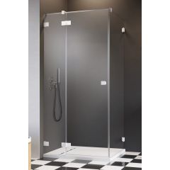 Radaway Essenza Pro White KDJ 100971100401L drzwi prysznicowe 110 cm uchylne biały mat/szkło przezroczyste