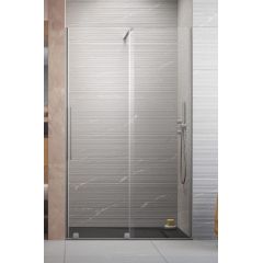 Radaway Furo Brushed Nickel DWJ 101076229101R drzwi prysznicowe 62.2 cm rozsuwane szczotkowany/szkło przezroczyste