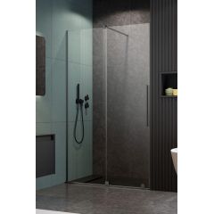 Radaway Furo Brushed Gunmetal DWJ 101077229201L drzwi prysznicowe 72.2 cm rozsuwane szczotkowany/szkło przezroczyste