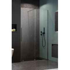 Radaway Furo Brushed Gunmetal DWJ 101077229201R drzwi prysznicowe 72.2 cm rozsuwane szczotkowany/szkło przezroczyste