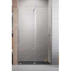 Radaway Furo DWJ 101078229101R drzwi prysznicowe 82.2 cm rozsuwane szczotkowany/szkło przezroczyste