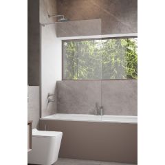 Radaway Modo SL PNJ II 103160809101L parawan nawannowy 80 cm 1-częściowy szczotkowany/szkło przezroczyste