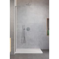 Radaway Modo SL II 103191049101L ścianka prysznicowa walk-in 100 cm nikiel szczotkowany/szkło przezroczyste