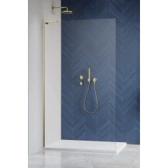Radaway Modo Brushed Gold SL II 103191159901L ścianka prysznicowa walk-in 115 cm złoty szczotkowany/szkło przezroczyste
