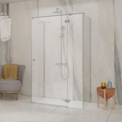 Radaway Torrenta KDJ 1333100101R drzwi prysznicowe 100 cm uchylne chrom połysk/szkło przezroczyste