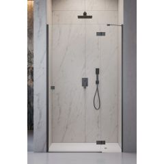 Radaway Essenza Brushed GunMetal DWJ 13850129201R drzwi prysznicowe 80 cm uchylne gunmetal szczotkowany/szkło przezroczyste