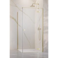 Radaway Essenza 6 Brushed Light Gold KDJ 13850449801R drzwi prysznicowe 90 cm uchylne złoty szczotkowany/szkło przezroczyste