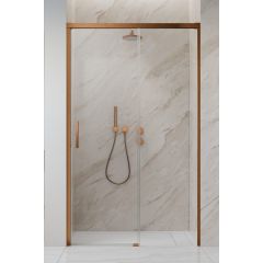 Radaway Idea Brushed Copper DWJ 3870169301R drzwi prysznicowe 120 cm rozsuwane miedź szczotkowany/szkło przezroczyste