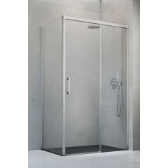 Radaway Idea Brushed Nickel S1 3870519101L ścianka prysznicowa 80 cm nikiel szczotkowany/szkło przezroczyste