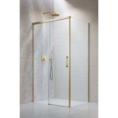 Radaway Idea Brushed Gold S1 3870529901L ścianka prysznicowa 100 cm złoty szczotkowany/szkło przezroczyste