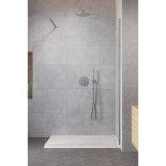 Radaway Modo New Brushed Nickel II 3890659101 ścianka prysznicowa walk-in 65 cm szczotkowany/szkło przezroczyste