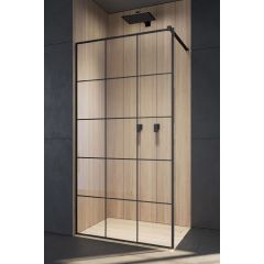 Radaway Modo New Black II 3891055455 ścianka prysznicowa 105 cm czarny mat/
