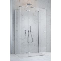 Radaway Fuenta Chrome KDJ+S 13840210101L drzwi prysznicowe 80 cm uchylne chrom połysk/szkło przezroczyste