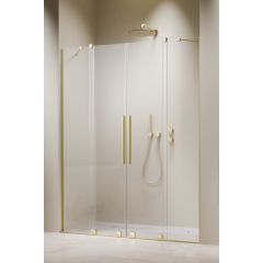 Radaway Furo Brushed Light Gold DWD 101084139801 drzwi prysznicowe 41.3 cm rozsuwane złoty szczotkowany/szkło przezroczyste