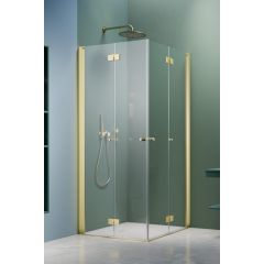 Radaway Nes Brushed Light Gold KDD B 100241009801L drzwi prysznicowe 100 cm składane złoty szczotkowany/szkło przezroczyste