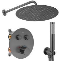Rea Lungo REAP6385 zestaw prysznicowy podtynkowy termostatyczny z deszczownicą