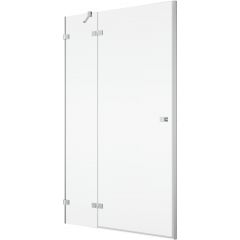 SanSwiss Annea AN13WG09005007 drzwi prysznicowe 90 cm uchylne srebrny połysk/szkło przezroczyste