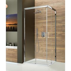 Sanplast Free Zone 600271367038401 kabina prysznicowa 120x80 cm prostokątna srebrny połysk/szkło przezroczyste