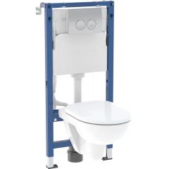 Geberit Duofix Basic 118339213 zestaw stelaż z miską, deską i przyciskiem