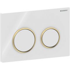 Geberit Omega20 115085KK1 przycisk spłukujący do wc biały-złoty