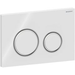 Geberit Sigma50 115884SI1 przycisk spłukujący do wc chrom błyszczący-biały
