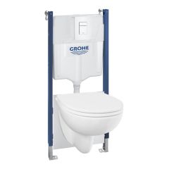 Grohe Solido 112955SH00 zestaw miska z deską i stelaż z przyciskiem