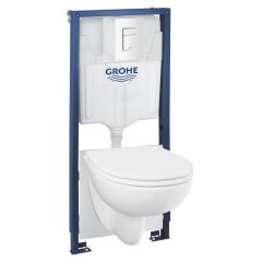 Grohe Solido 112956SH00 zestaw miska z deską i stelaż z przyciskiem