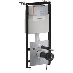 Omnires Flush Set STFWC1R45RNI stelaż podtynkowy z przyciskiem spłukującym do miski wc wiszącej