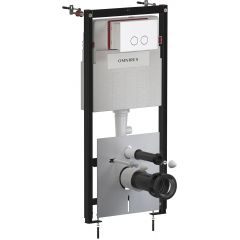 Omnires Flush Set STFWC1R45RWM stelaż podtynkowy z przyciskiem spłukującym do miski wc wiszącej