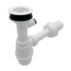 Oltens Harkan 02103000 syfon do umywalki butelkowy biały