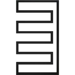 Radox Sera RXSA002T1010580 grzejnik łazienkowy dekoracyjny 101x58 cm czarny