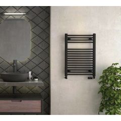 Zehnder Aura PBN0800509205 grzejnik łazienkowy drabinkowy 77.5x50 cm czarny Zehnder Aura PBN0800509205 grzejnik łazienkowy drabinkowy 77.5x50 cm czarny