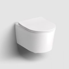 Clou InBe IB040114120 miska wc z deską wolnoopadającą wisząca bez kołnierza biały mat