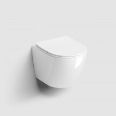 Clou InBe IB040122102 miska wc z deską wolnoopadającą wisząca bez kołnierza biały połysk