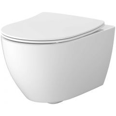 Cersanit Zen Pro S4006005 miska wc wisząca bez kołnierza ze spłukiwaniem wirowym biały połysk